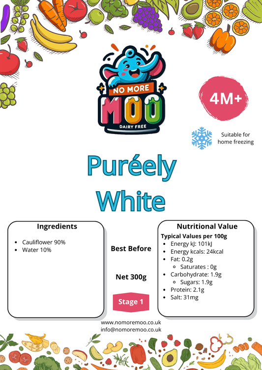 4M+ Cauliflower Purée Cubes – 6 Pack